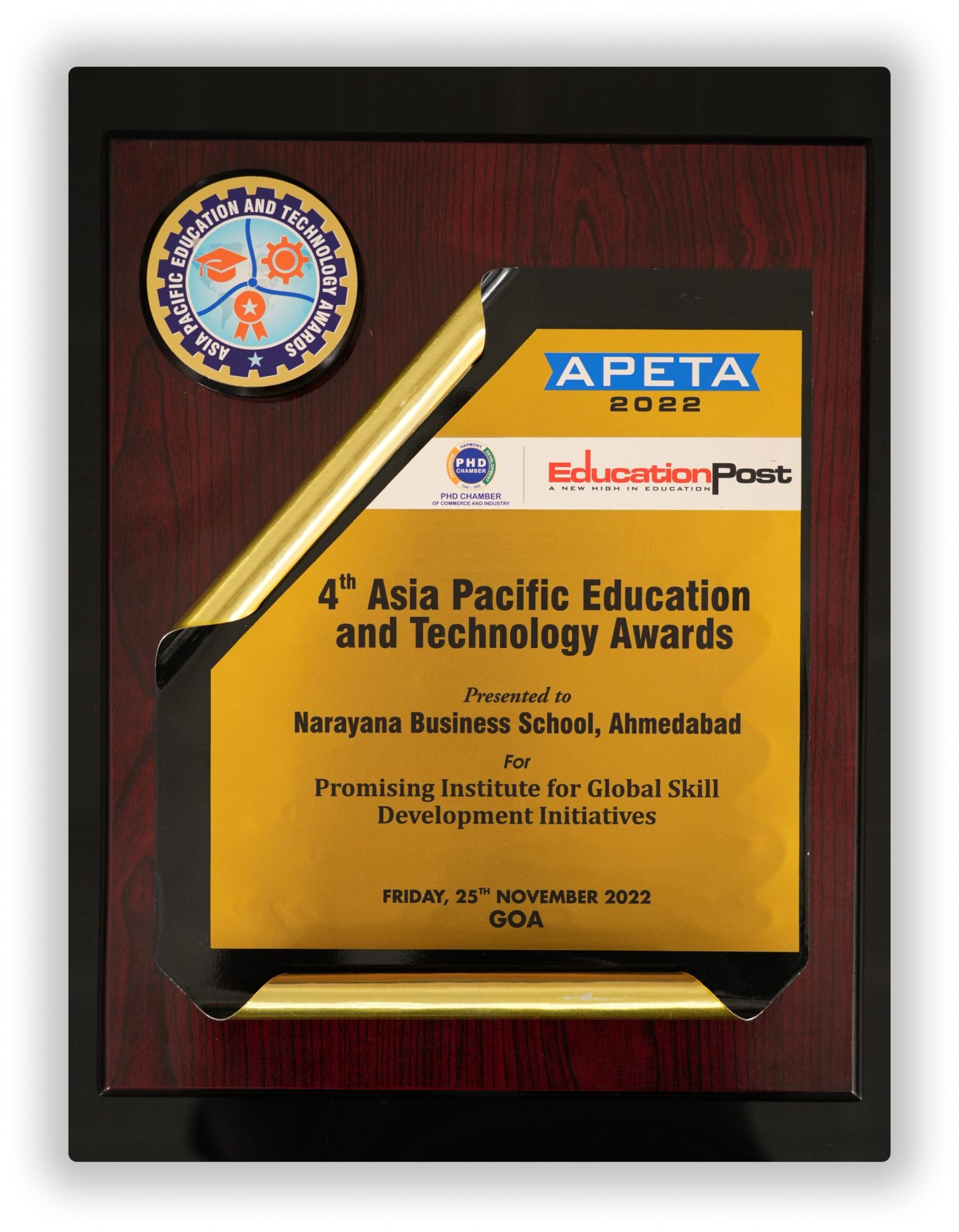 Narayana Business School Awards and ranking