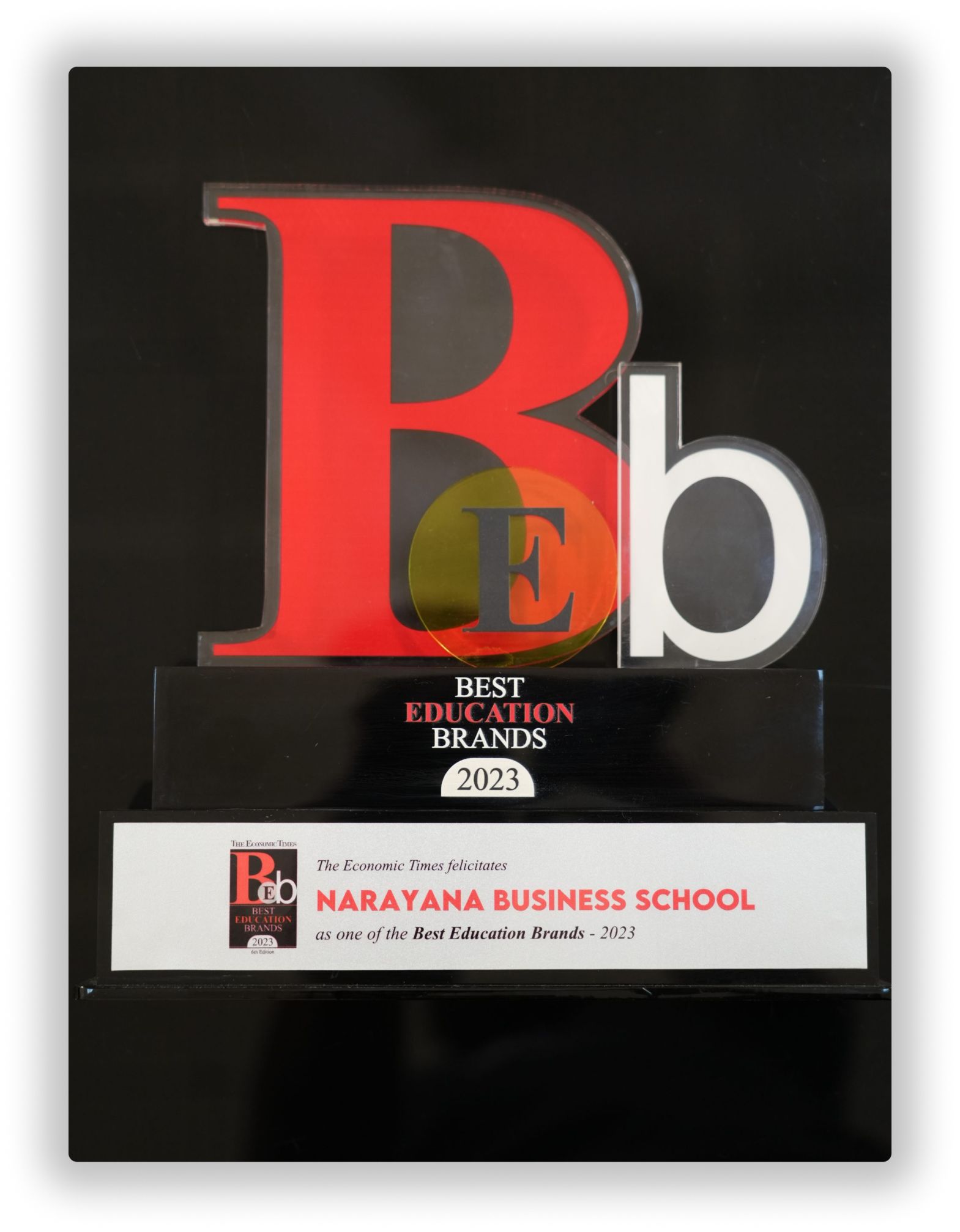 Narayana Business School Awards and ranking