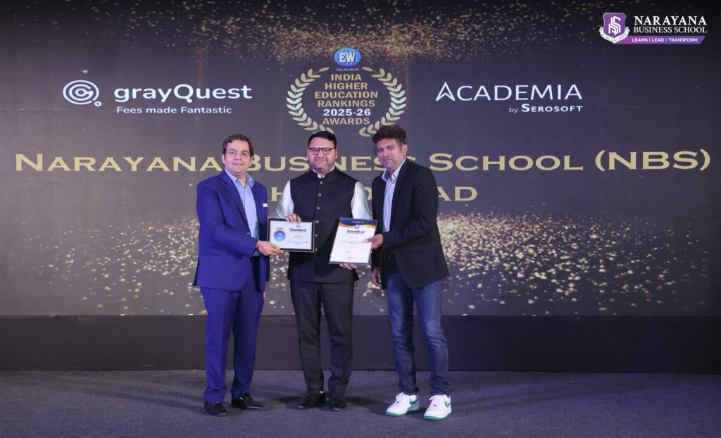 NBS ranked 2nd best private b school in Gujarat 2025