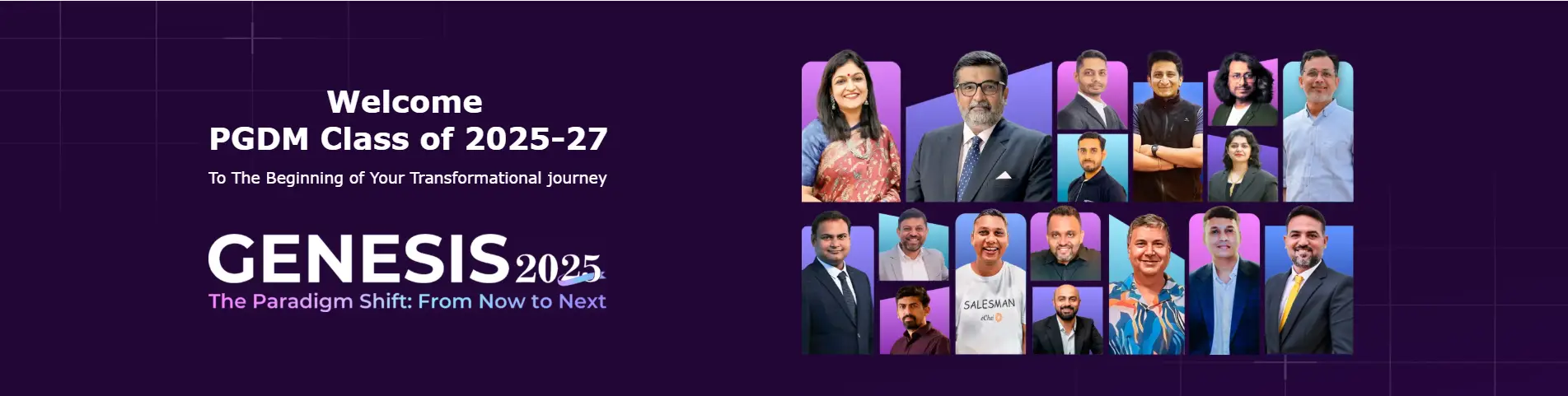 Image of Welcome PGDM class of 2025-27 GENESIS 2025